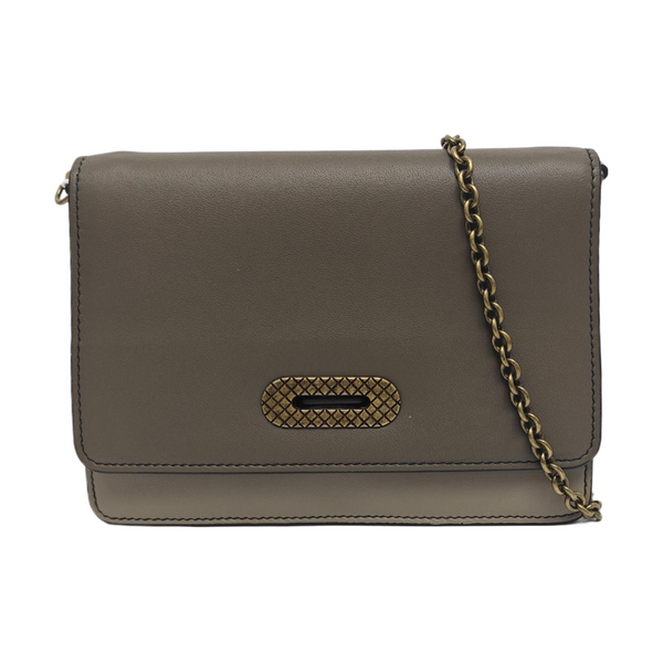 Chain Wallet Lambskin Gray
