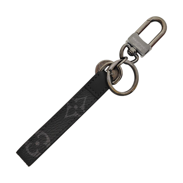 Coated Canvas Bag Charm Black