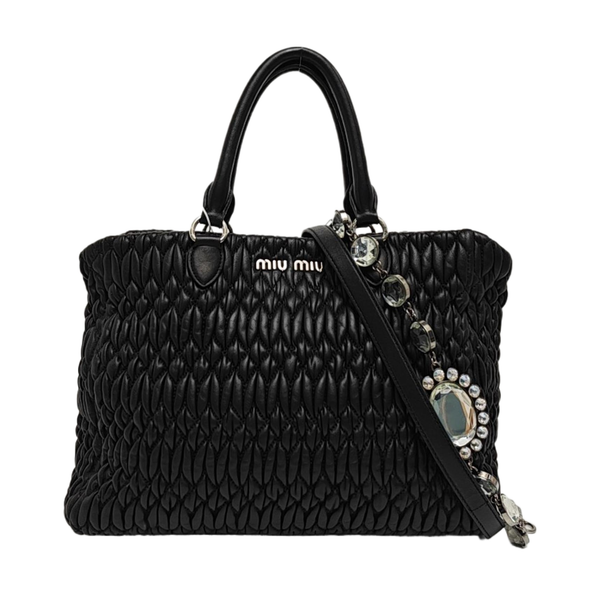 Lambskin Shoulder Bag Black