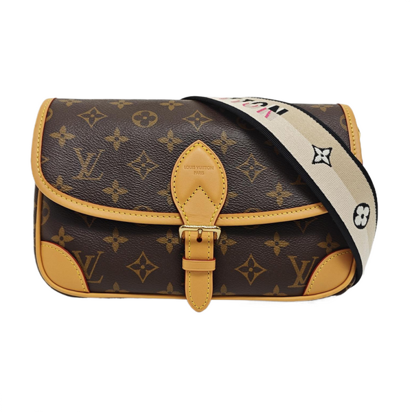 DIANE Monogram Coated Canvas Brown