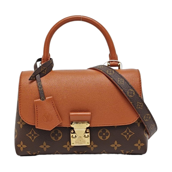 MADELEINE Mini Monogram Coated Canvas Brown