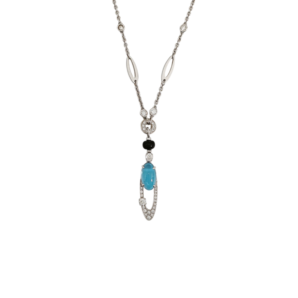 ALLEGRA 18k White Gold Silver Necklace