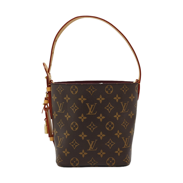 ALL IN BB Monogram Coated Canvas Brown
