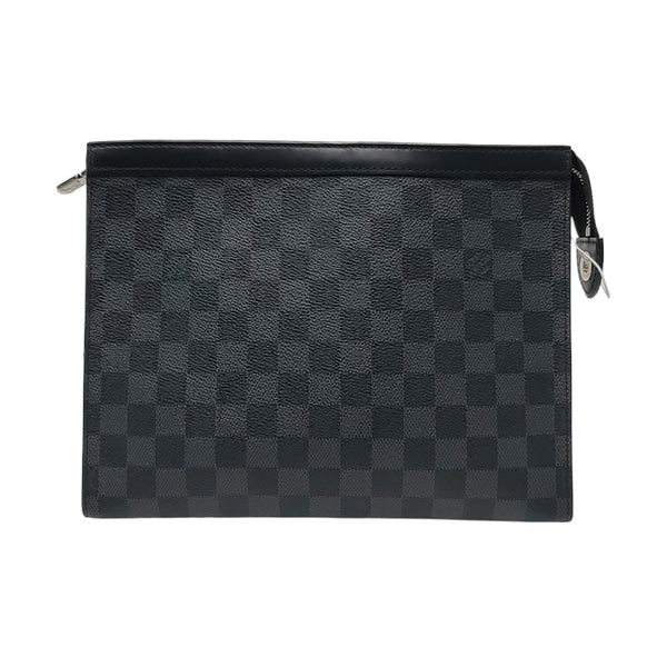 Pochette Voyag MM Damier Graphite Coated Canvas Gray