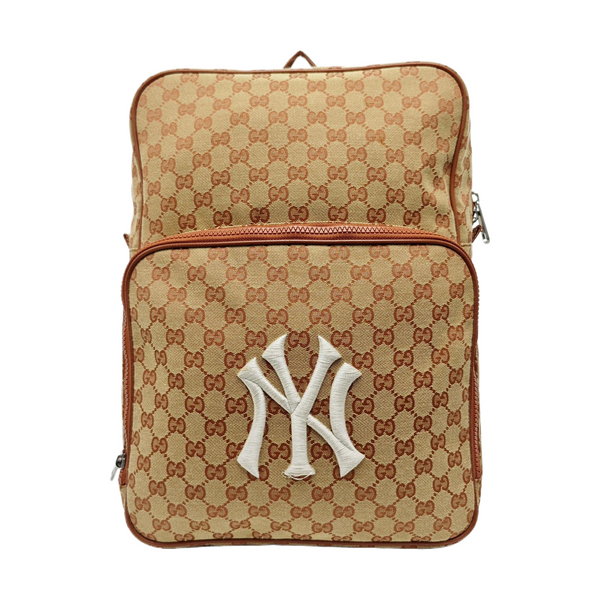 GUCCI X MLB Medium Monogram Canvas Brown