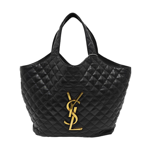 ICARE Extra Large Quilted Lambskin Black