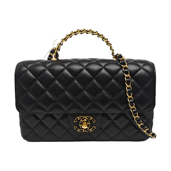 CLASSIC FLAP Small Quilted Lambskin Black