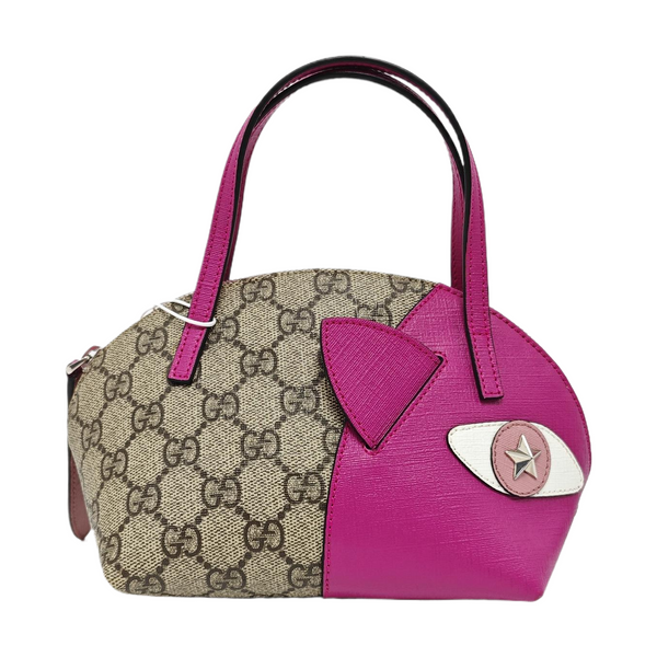 Monogram Coated Canvas Top Handle Bag Beige