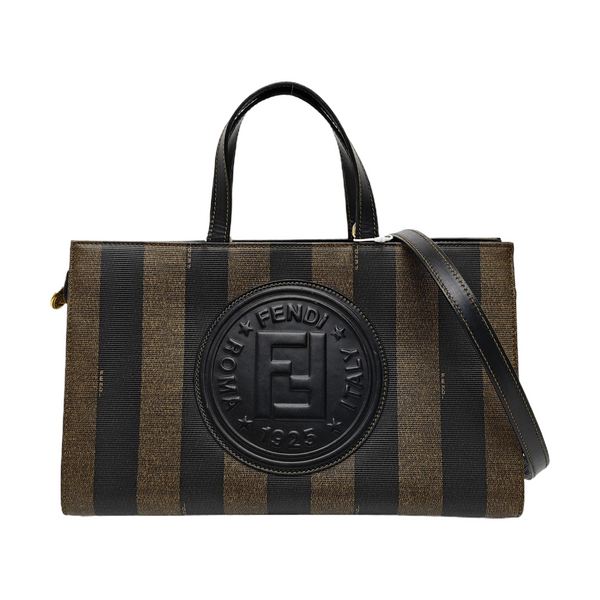 Coated Canvas Shoulder Bag Multicolor