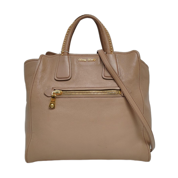 Calfskin Tote Bag Brown