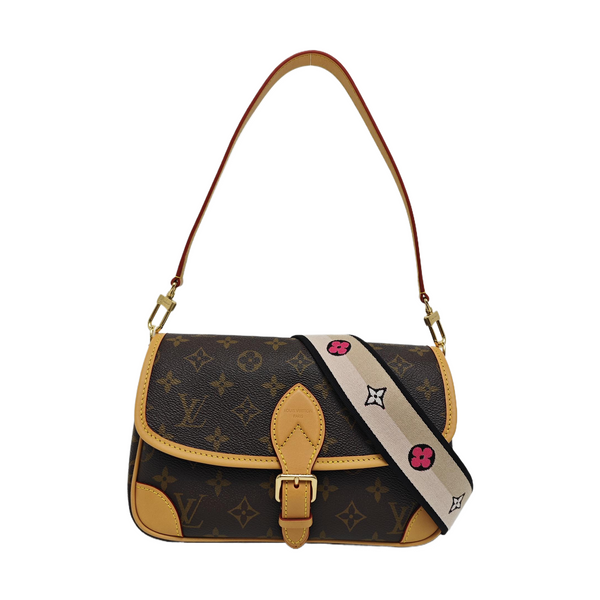 DIANE Monogram Coated Canvas Brown