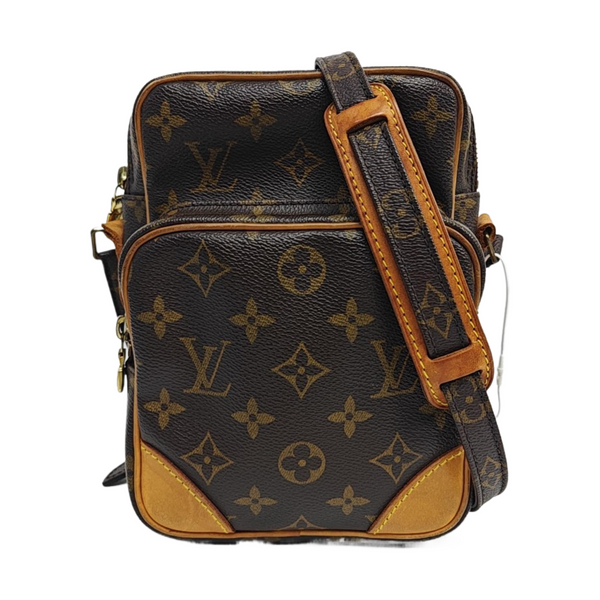 AMAZON Monogram Coated Canvas Brown