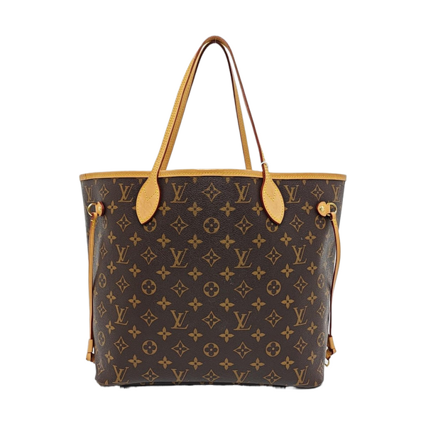 NEVERFULL MM Monogram Coated Canvas Brown