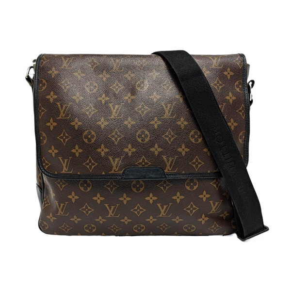 BASS Monogram Coated Canvas Brown