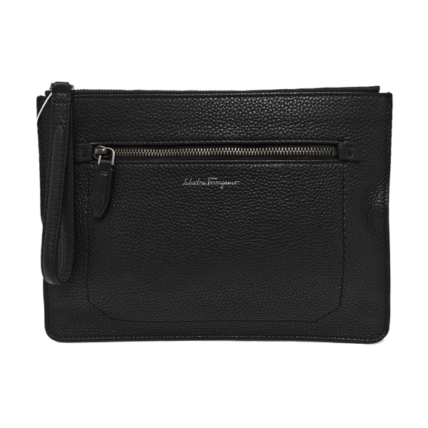 Calfskin Clutch Black