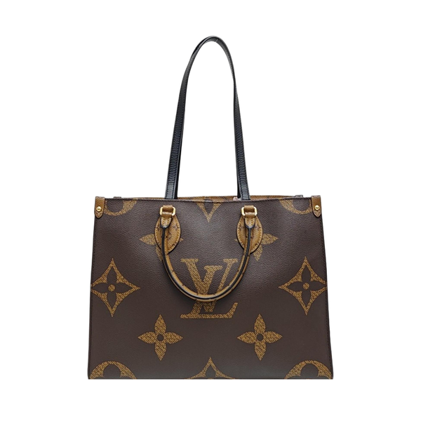 ONTHEGO MM Monogram Coated Canvas Brown