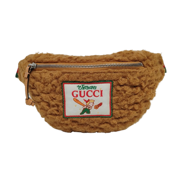 Wool Belt Bag Brown