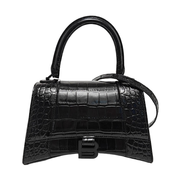 Hourglass S Calfskin Black