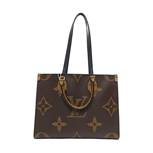 ONTHEGO MM Monogram Coated Canvas Brown