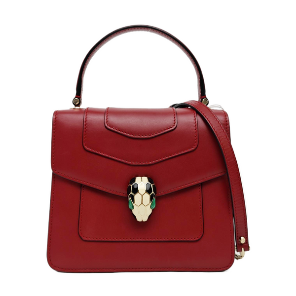 SERPENTI FOREVER Small Quilted Calfskin Red