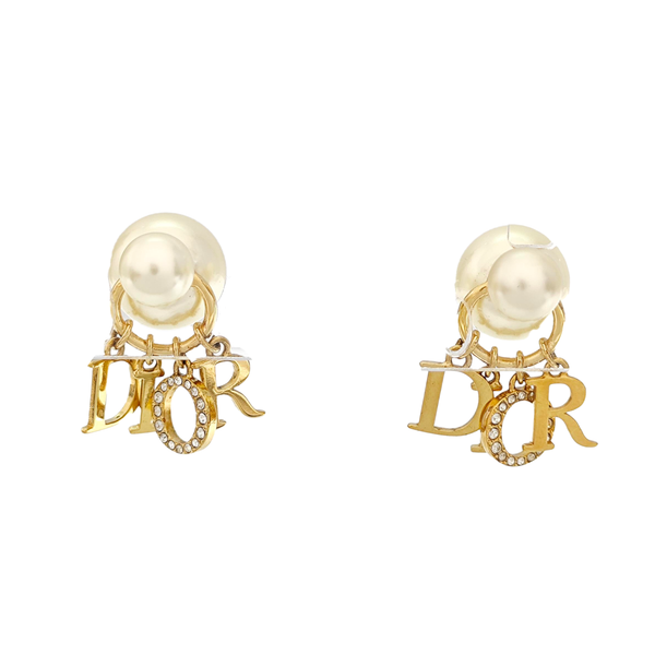 Dior Tribales Metal White Earrings