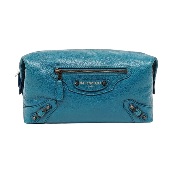 Authenticated pre-owned Classic City Calfskin Blue - Clutch at Looply
