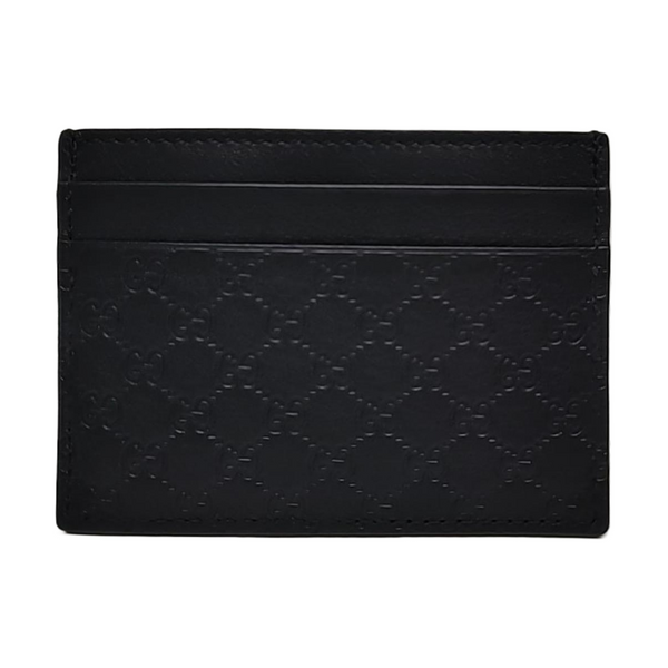 Authenticated pre-owned Microguccissima Monogram Canvas Black Card Holder - Card Holder at Looply