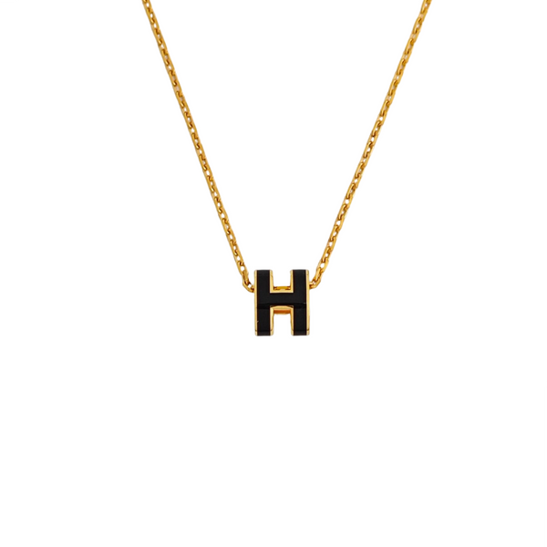 Pop H Metal Gold Necklace