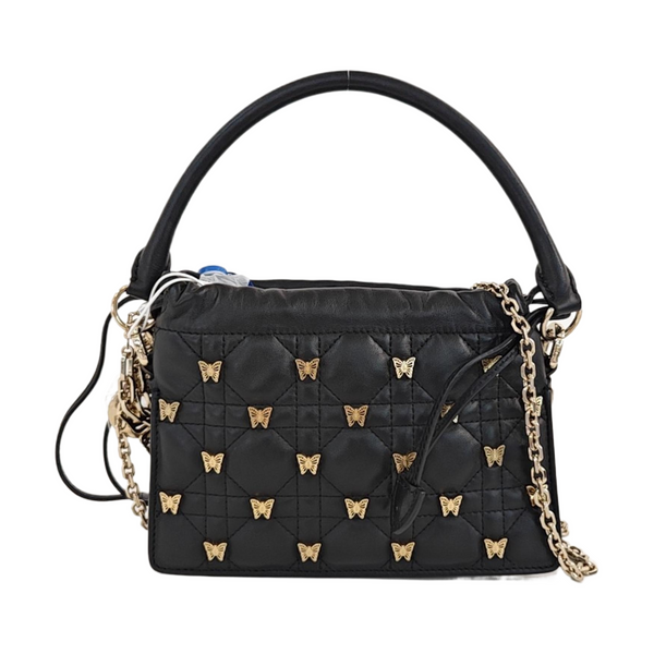 Lady Dior Milly Mini Cannage Lambskin Black