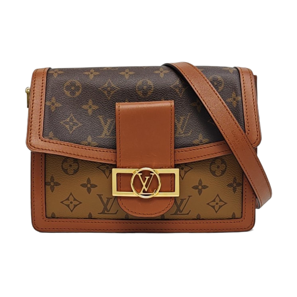 DAUPHINE MM Monogram Coated Canvas Brown