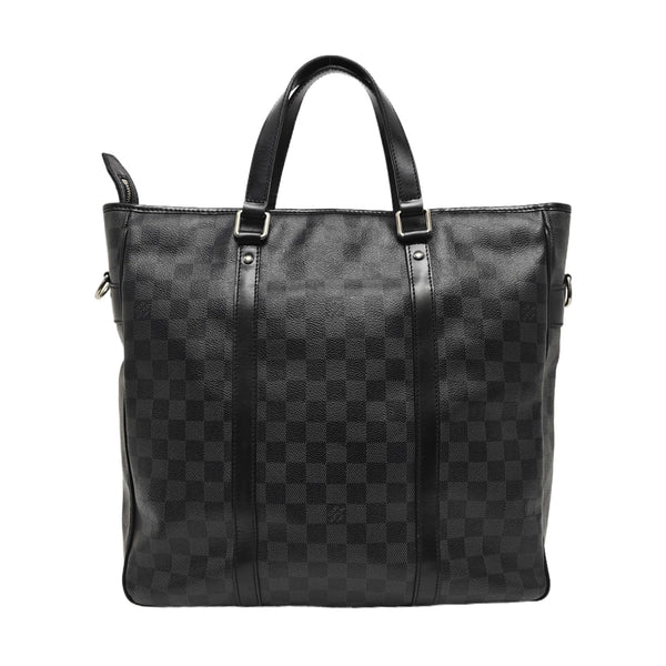 TADAO MM Damier Graphite Coated Canvas Gray