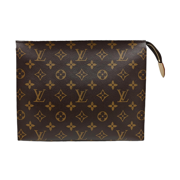 TOILET POCKET 26 Monogram Coated Canvas Brown