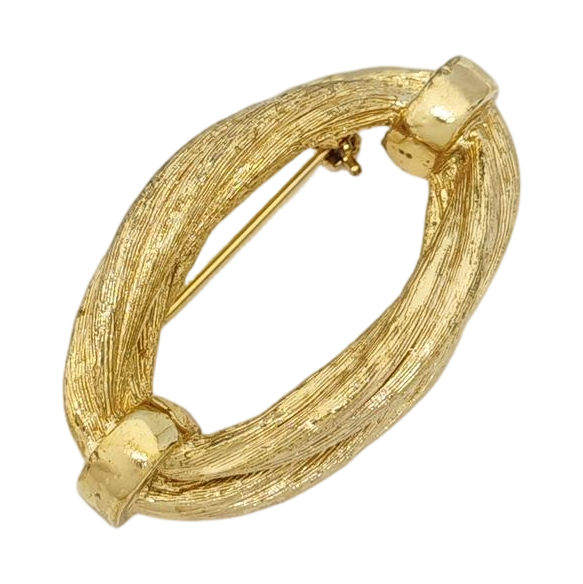 Metal Gold Brooch