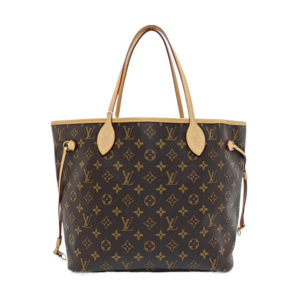 NEVERFULL MM Monogram Coated Canvas Brown