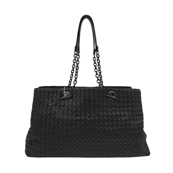 Lambskin Top Handle Bag Black