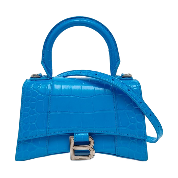 Hourglass Small Calfskin Blue