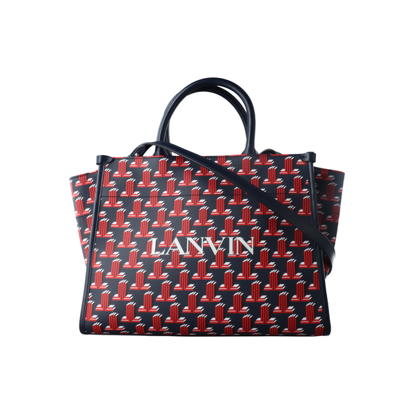 Coated Canvas Tote Bag Black