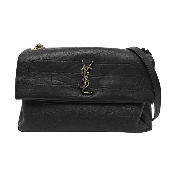 Calfskin Shoulder Bag Black