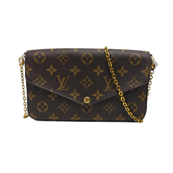 FÉLICIE Monogram Coated Canvas Brown