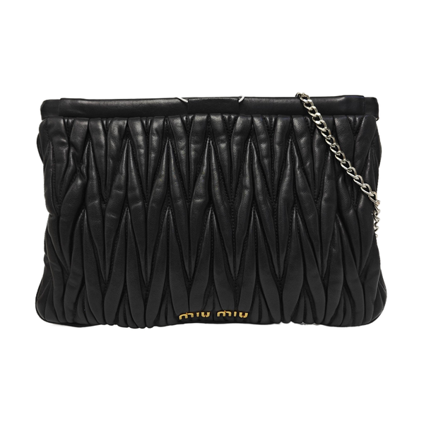 Lambskin Clutch Black