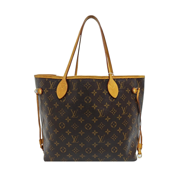 NEVERFULL MM Monogram Coated Canvas Brown