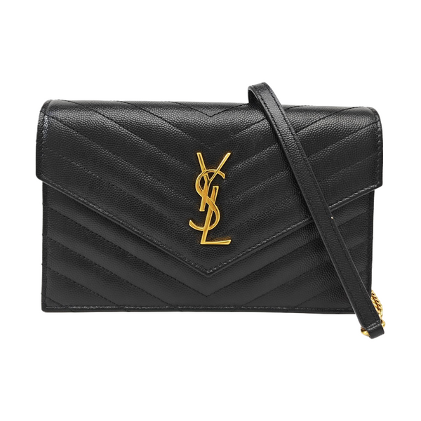 MONOGRAM WOC Chevron Calfskin Black