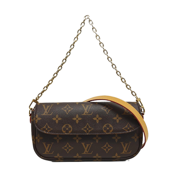 IVY Monogram Coated Canvas Brown