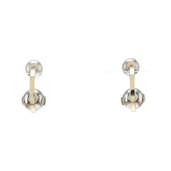 Dior Tribales Metal Silver Stud Earrings