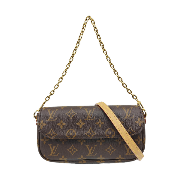 IVY Monogram Coated Canvas Brown
