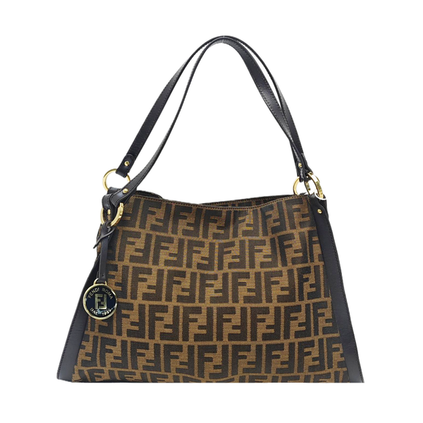 Canvas Top Handle Bag Brown