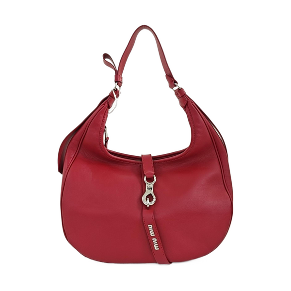 Calfskin Top Handle Bag Red