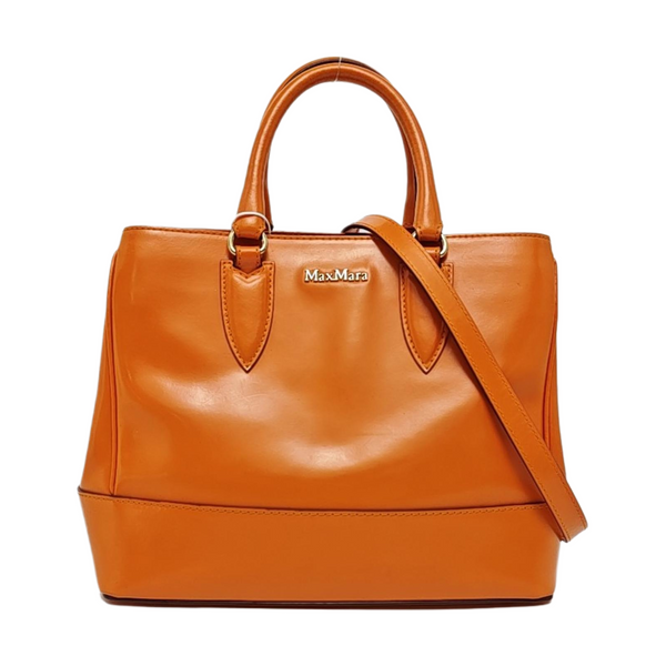 Calfskin Shoulder Bag Orange