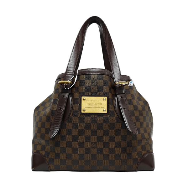 HAMPSTEAD MM Damier Ebene Coated Canvas Brown