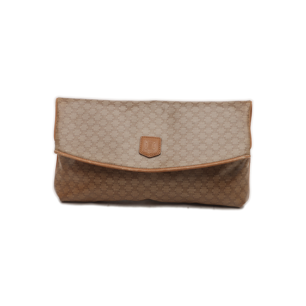 MACADAM CLUTCHES Coated Canvas Beige